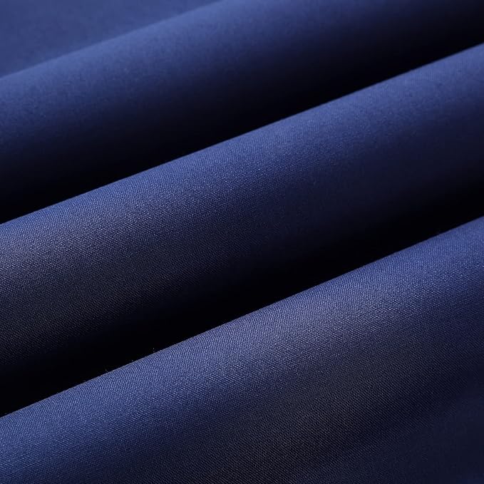 Wooqu Book Cloth, Fabric Surface and Paper Backed, Easy to Use, Strong, 17x29”, for Book Binding, Navy Blue