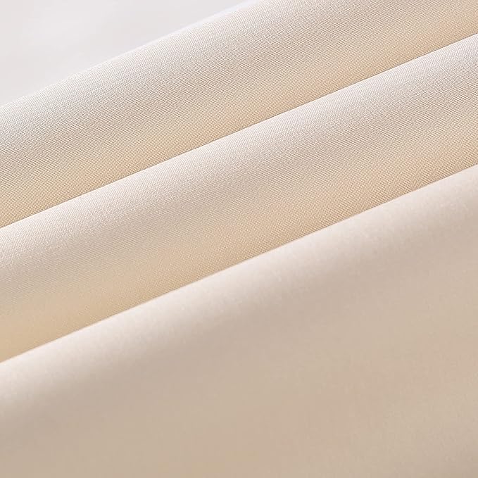 Wooqu Book Cloth, Fabric Surface and Paper Backed, Easy to Use, Strong, 17x29”, for Book Binding, Ivory