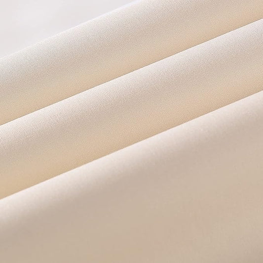 Wooqu Book Cloth, Fabric Surface and Paper Backed, Easy to Use, Strong, 17x29”, for Book Binding, Ivory