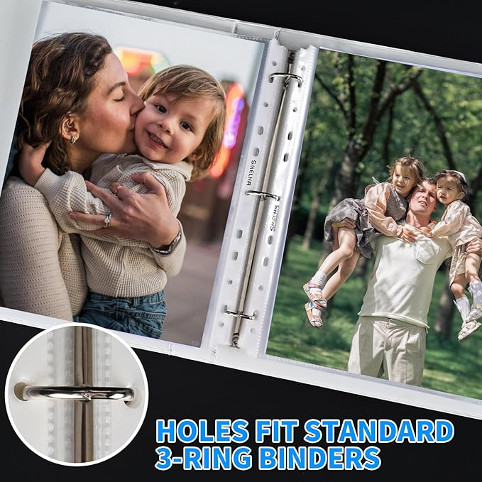 Sheet Protectors 500 Page,Page Protector 8.5" x 11" ，Upgraded Clear Plastic Page Protectors,for 3 Ring Binder, Top Loading Paper Protector with Reinforced Holes,Holds Multiple Sheets，Letter Size