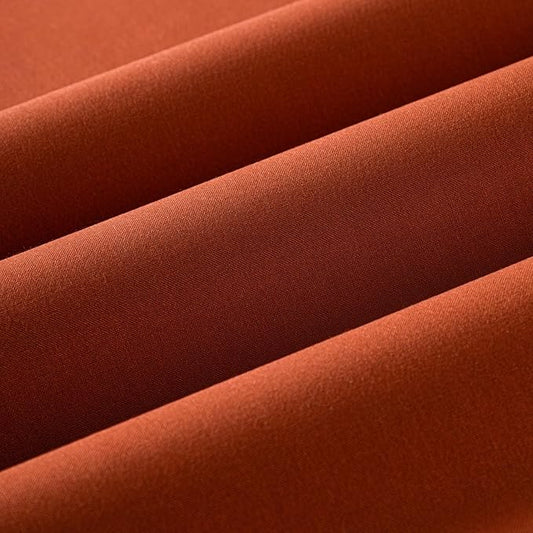 Wooqu Book Cloth, Fabric Surface and Paper Backed, Easy to Use, Strong, 17x29”, for Book Binding, Rust