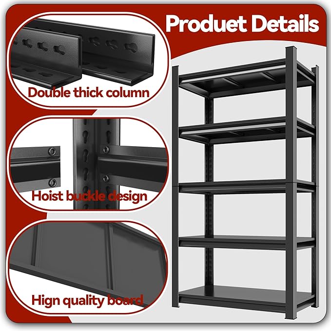 2 Tier Metal Shelf Unit - Compact Storage Solution for Small Spaces in Bedroom, Living Room, Kitchen, Balcony