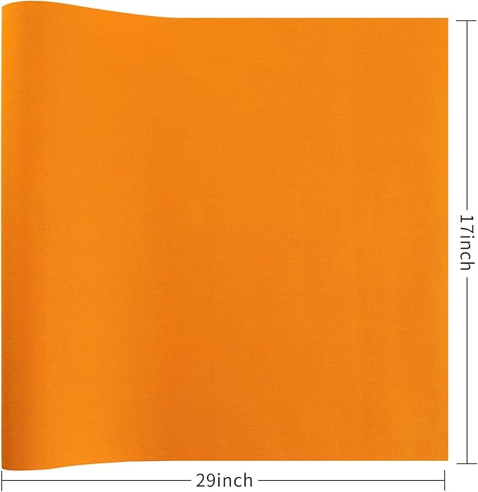 Wooqu Book Cloth, Fabric Surface and Paper Backed, Durable, Strong, 17x29”, for Book Binding, Gamboge