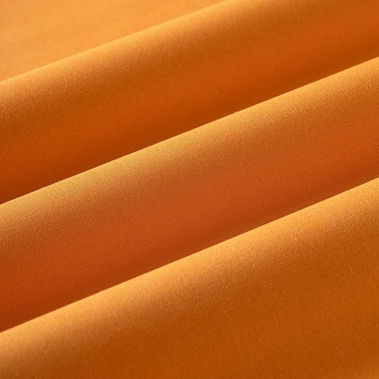 Wooqu Book Cloth, Fabric Surface and Paper Backed, Easy to Use, Strong, 17x29”, for Book Binding, Orange