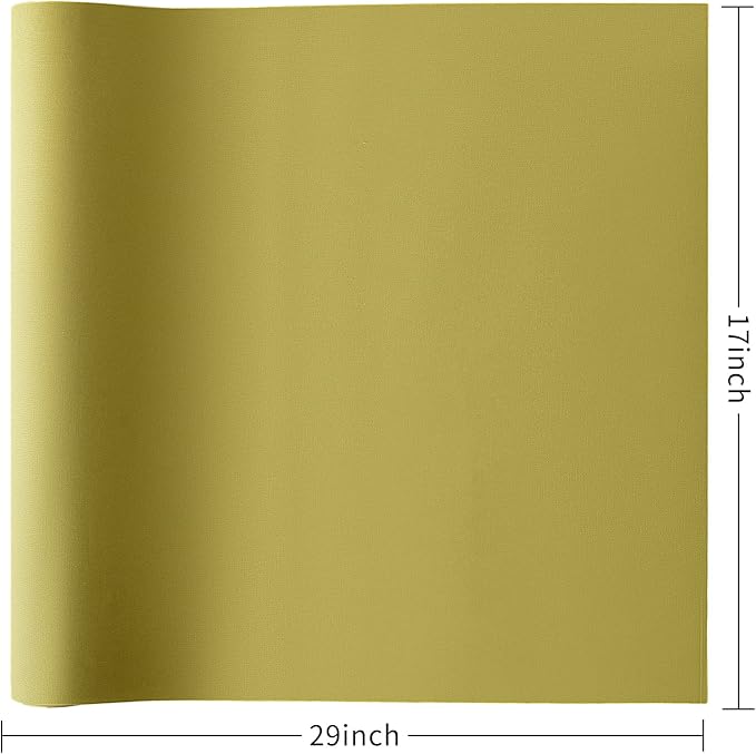 Wooqu Book Cloth, Fabric Surface and Paper Backed, Easy to Use, Strong, 17x29”, for Book Binding, Olive