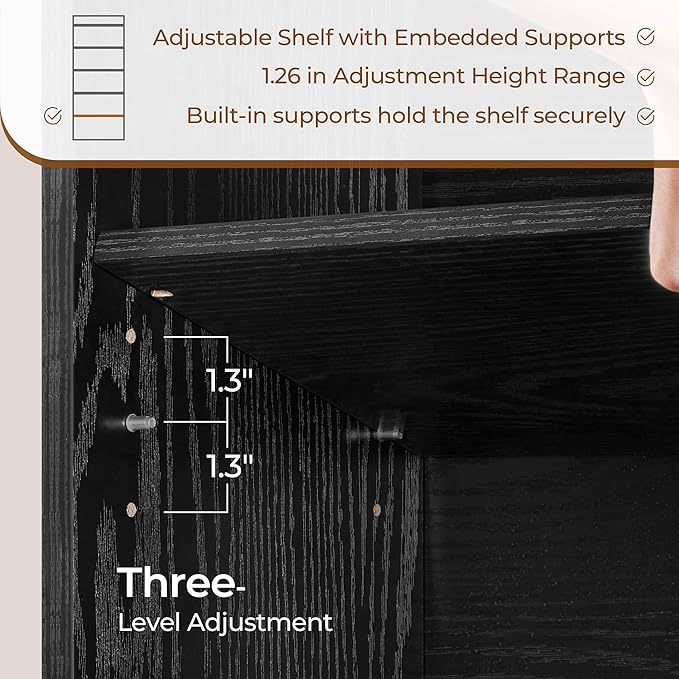 Yaheetech 6-Tier Open Bookcase and Bookshelf, Modern Simple Floor Standing Display Storage Shelves with Top Open Compartment for Home Office, Study, Living Room - Black