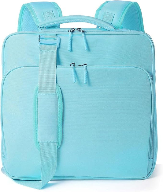 Zipper Binder, 2-inch 3-Rings with Multiple Pockets File Folder - 500 Sheet Capacity, Up to 14‘’ Laptop and Tablet, Detachable Backpack Straps & Shoulder Use for Office