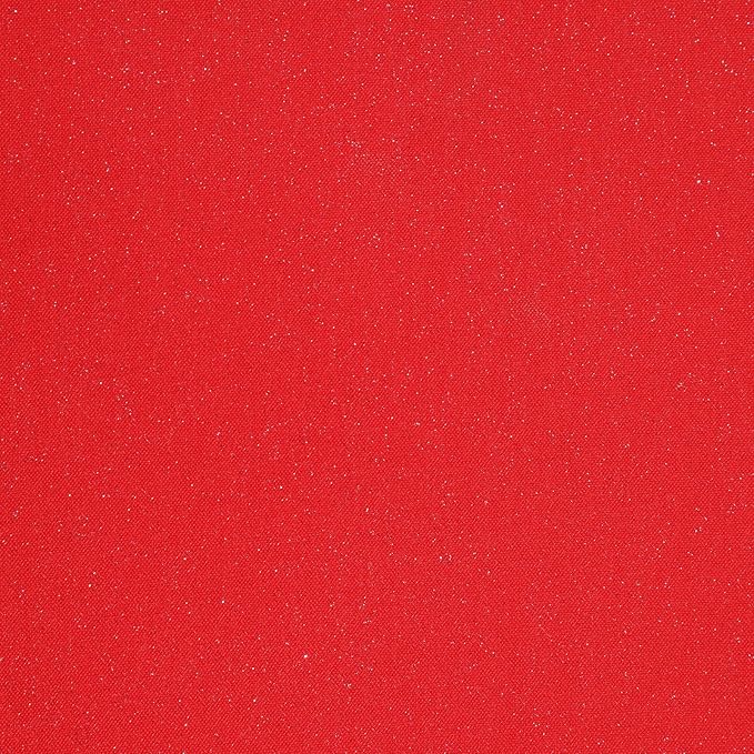 Wooqu Book Cloth, Fabric Surface and Paper Backed, Easy to Use, Strong, 17x29”, for Book Binding, Glitter Red