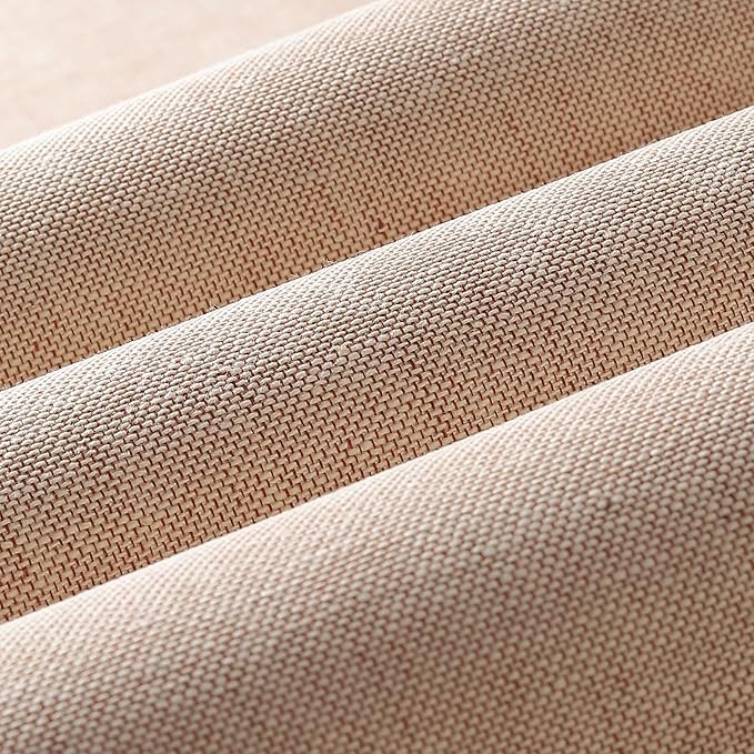 Wooqu Book Cloth, Natural Linen Surface and Paper Backed, Durable, Strong, 17x29'', for Book Binding, Chestnut Blend