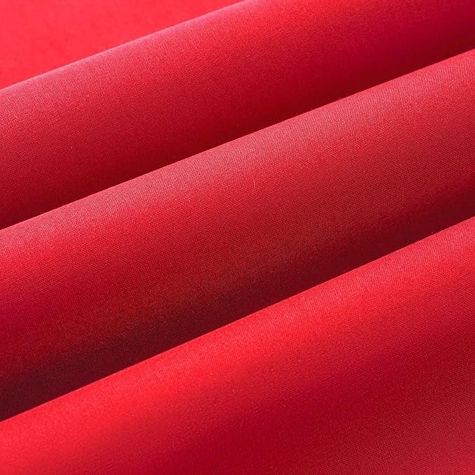 Wooqu Book Cloth, Fabric Surface and Paper Backed, Easy to Use, Strong, 17x29”, for Book Binding, Red